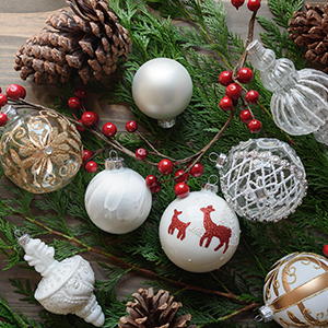 Glass Assorted Christmas Ornament Collections