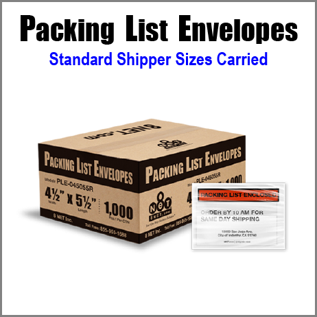 Packing List Envelopes
