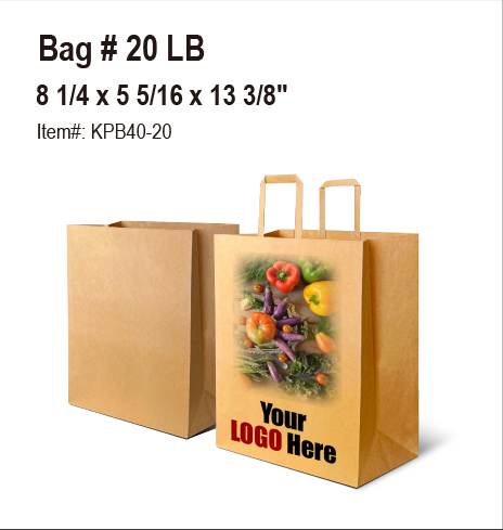 Grocery Bags-Kraft