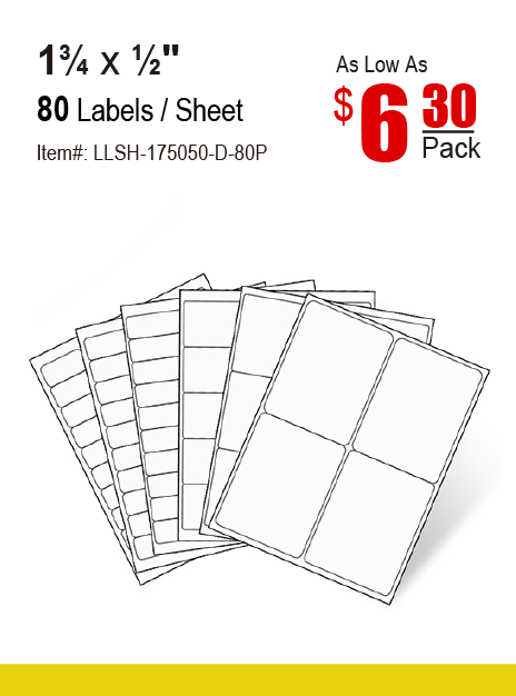 Laser Labels - ( Work in Laser & Inkjet Printers )