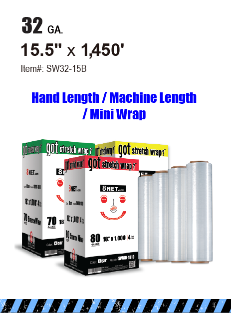 Shipping Supplies > Stretch Wrap > Stretch Wrap