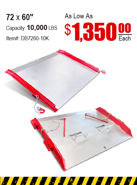Material Handling & Warehouse Supplies > Dock & Trailer Equipment > Steel Dock Boards