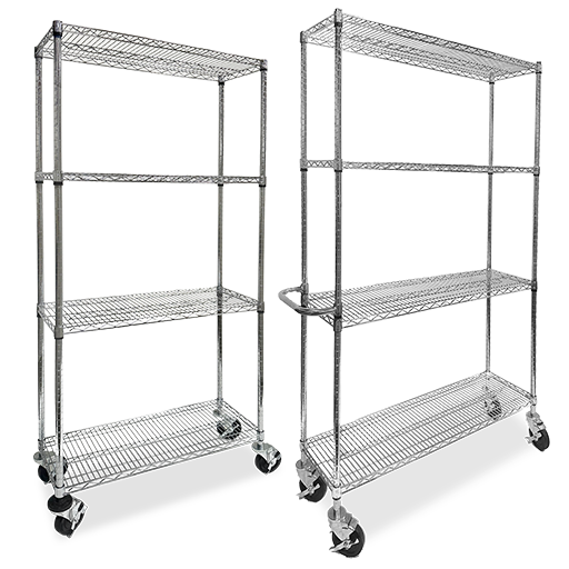 Buy & Sell > Warehouse Equipment & Shipping Supplies > Wire Shelving Carts