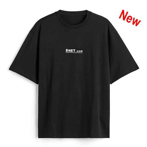 8 Net T-Shirt , M Black
