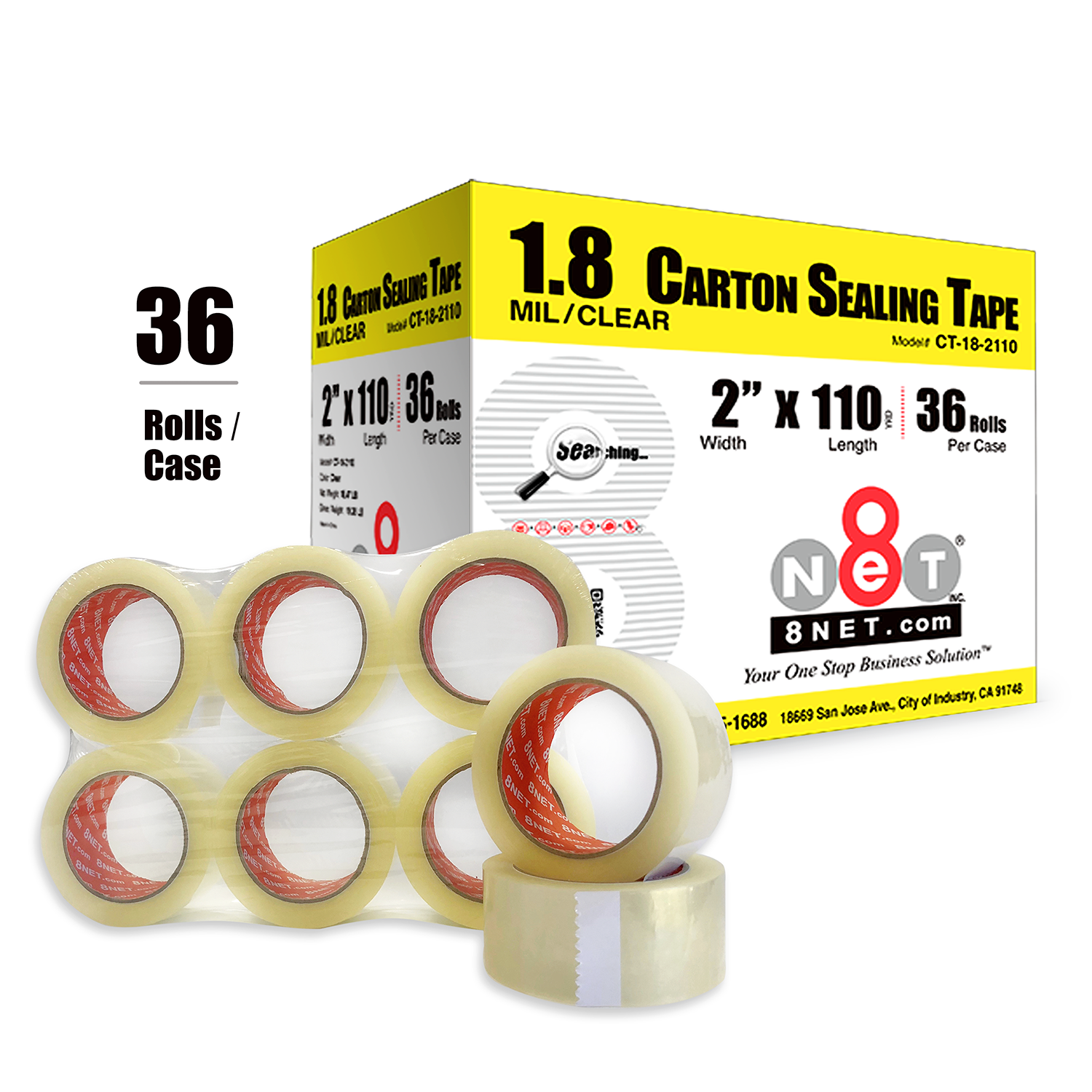 Material Handling & Warehouse Supplies > Carton Tape, Dispensers & Machines > Carton Sealing Tape - Hand Length / Machine Length / Reinforced Kraft