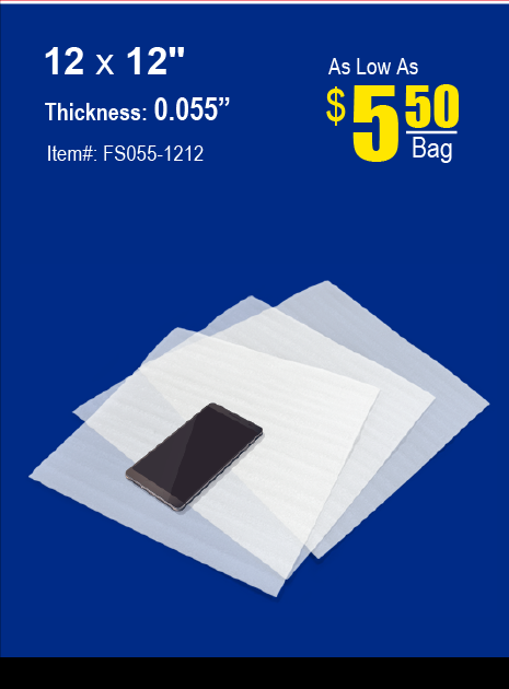 Shipping Supplies > Foam > Foam Sheets