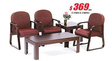 Reception Chairs Conference Office Furniture Deluxe Set