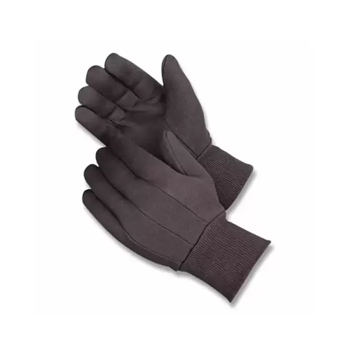 Warehouse Gloves Cotton Brown Jersey