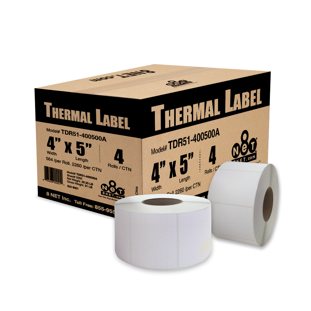 Direct Thermal Labels - 1" Core, 4"-5" Outer Diameter. (No Ribbons Required) Direct Thermal Labels - 1" Core, 4"-5" Outer Diameter. (No Ribbons Required)