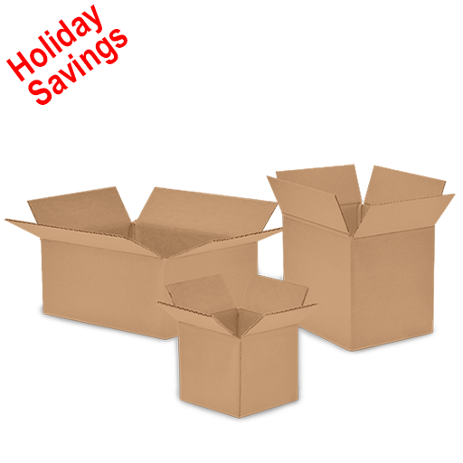 Holiday Savings Boxes, Corrugated 