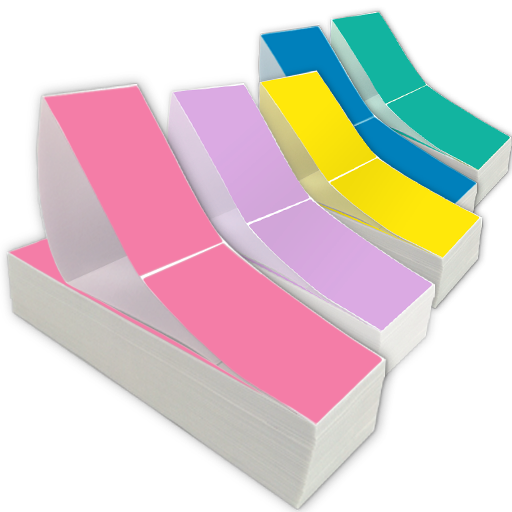 Shipping Supplies > Labels > Direct Thermal > Thermal Labels – Direct – Fanfold – Color