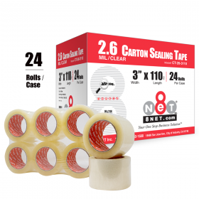 2.6 Mil Carton Sealing Tape, Shipping Tape - 8NET.com