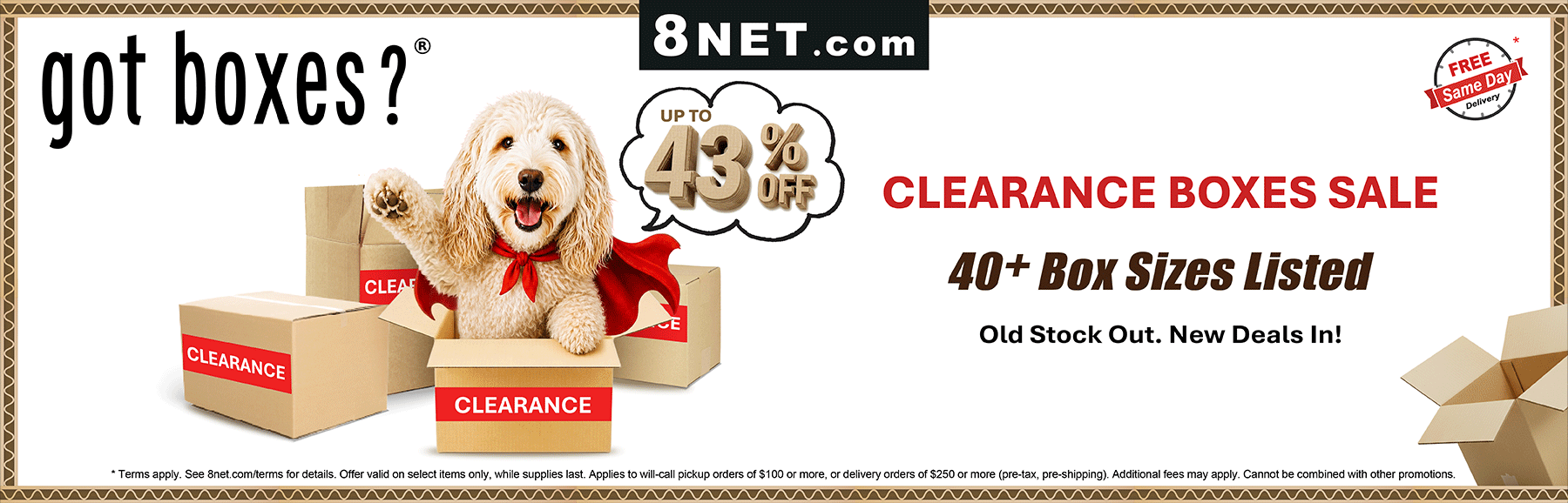 https://www.8net.com/clearance/warehouse-equipment-supplies/corrugated-boxes.html