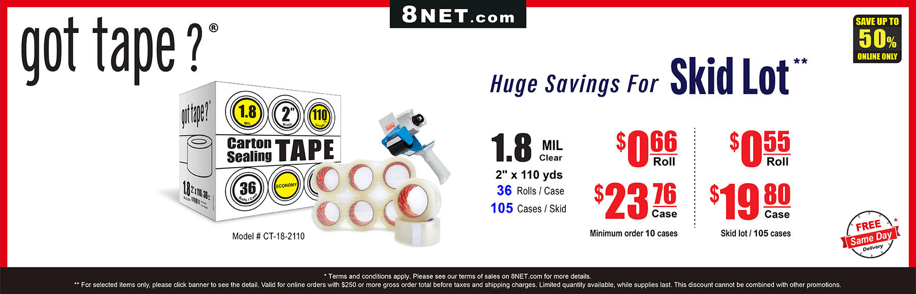 https://www.8net.com/shipping-supply/tape/industrial.html