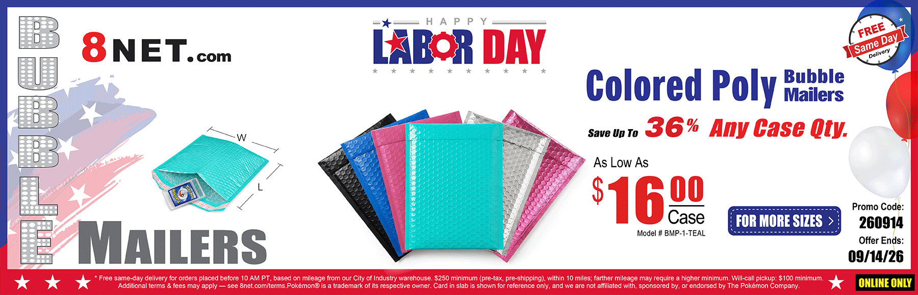 https://www.8net.com/shipping-supply/self-seal-mailers/bubble-mailers-all/color-poly-bubble-mailer.html