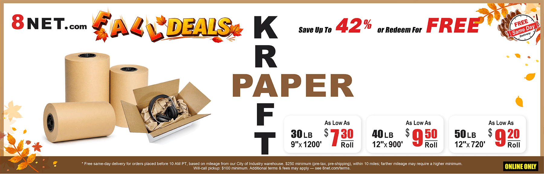 https://www.8net.com/shipping-supply/paper.html