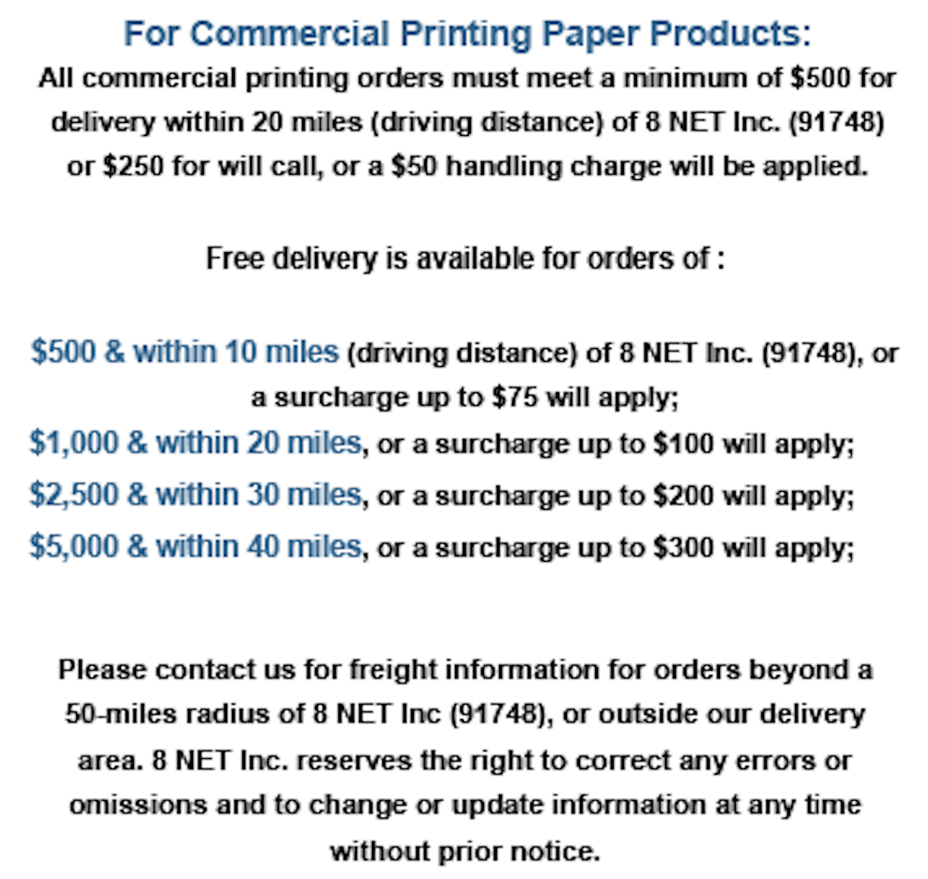 Commercial Paper Pop Up